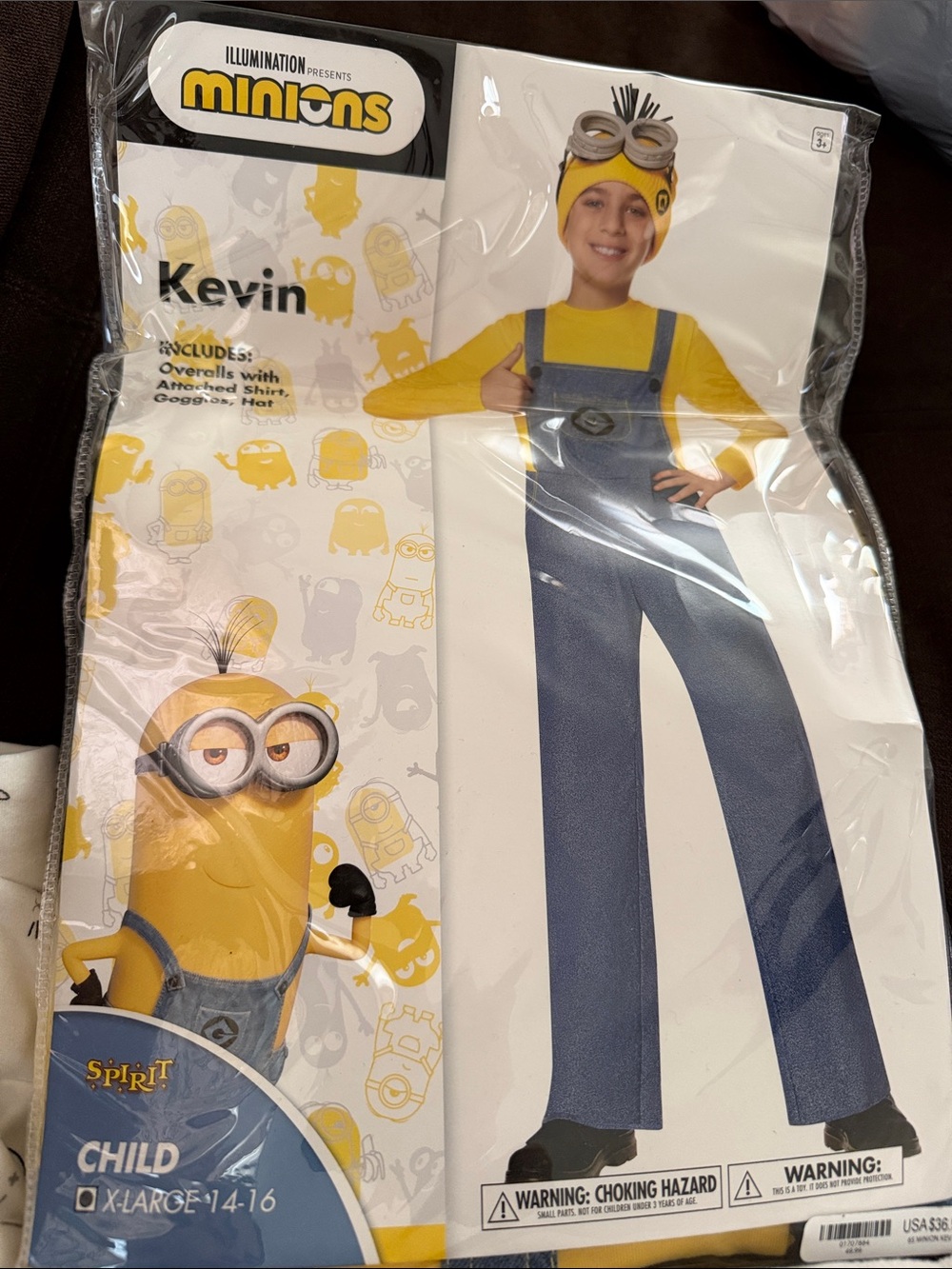 Minions Kevin Child Costume - Yellow and Blue